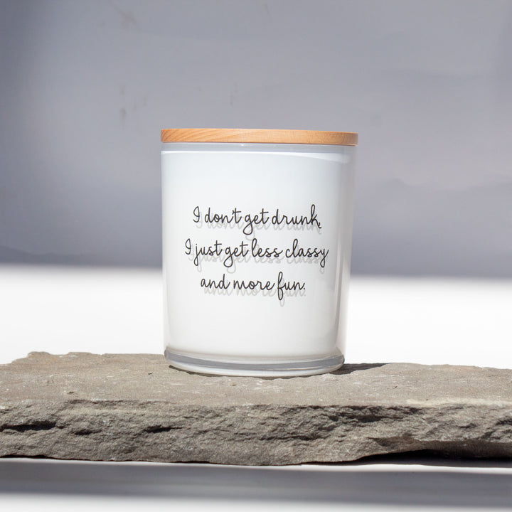 LESS CLASSY PRINTED CANDLE
