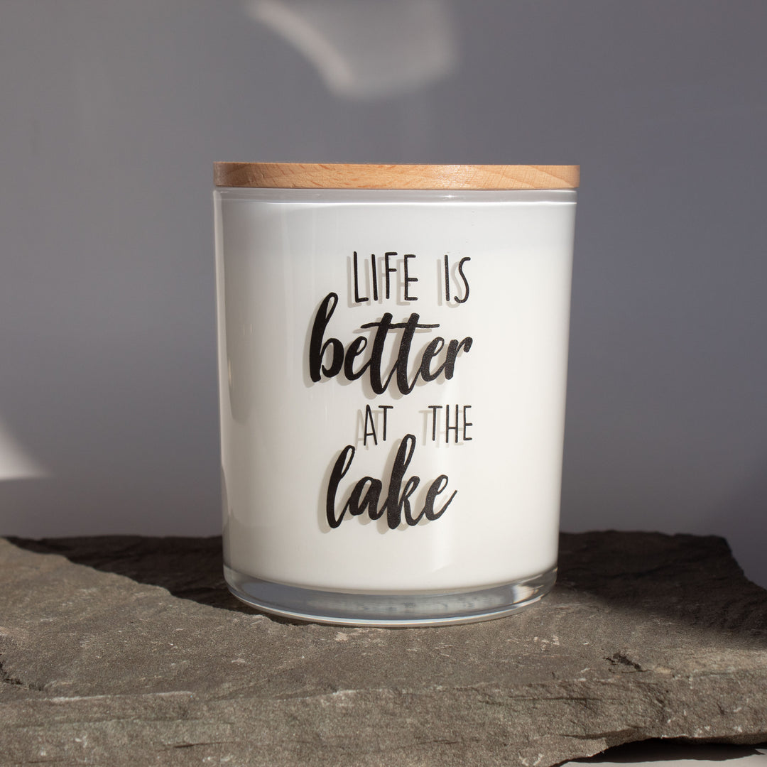 LIFE IS BETTER AT THE LAKE CANDLE