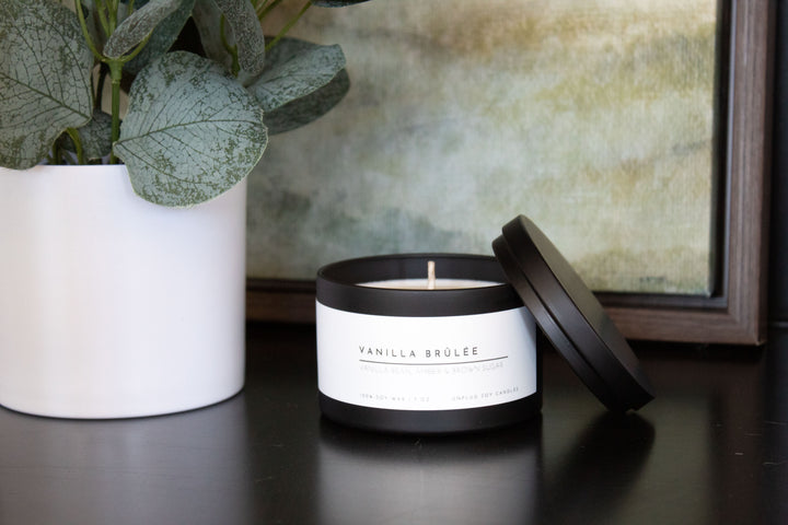 MATTE BLACK TIN CANDLE