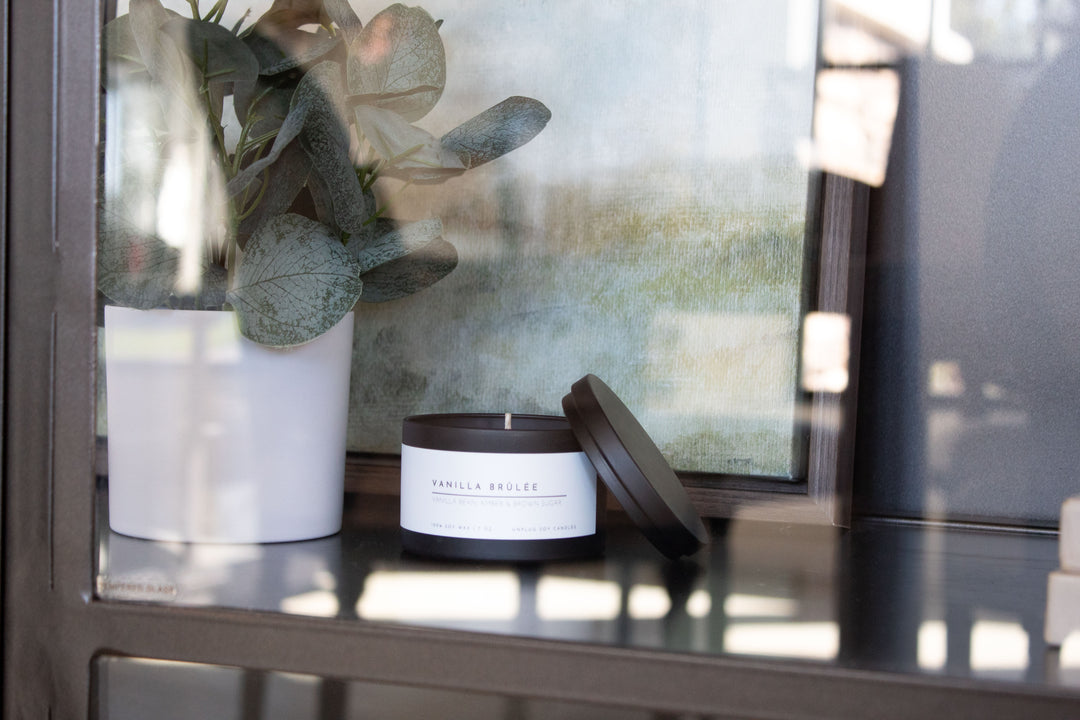 MATTE BLACK TIN CANDLE