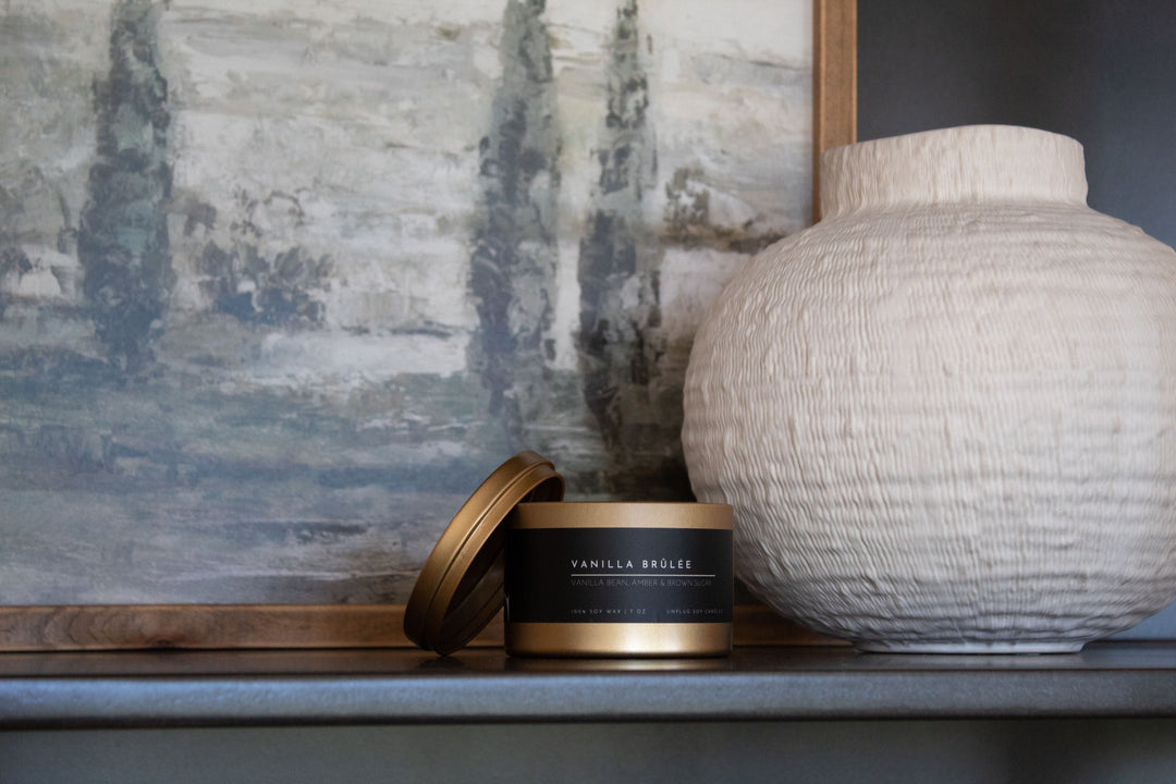 MATTE GOLD TIN CANDLE