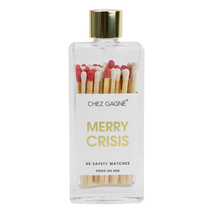 CHEZ GAGNE GLASS BOTTLE MATCHES