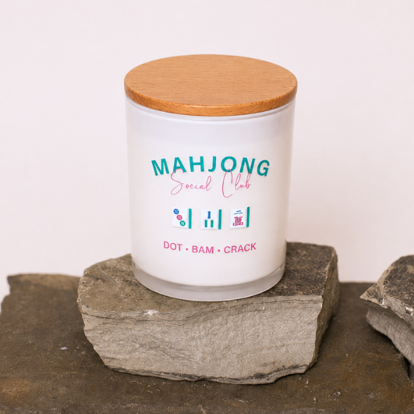 MAHJONG SOCIAL CLUB PRINTED CANDLE