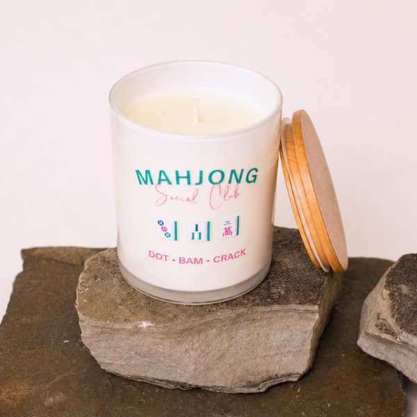 MAHJONG SOCIAL CLUB PRINTED CANDLE