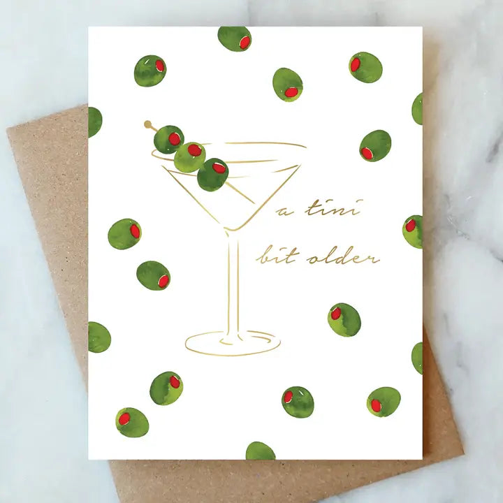 A TINI BIT OLDER BIRTHDAY GREETING CARD