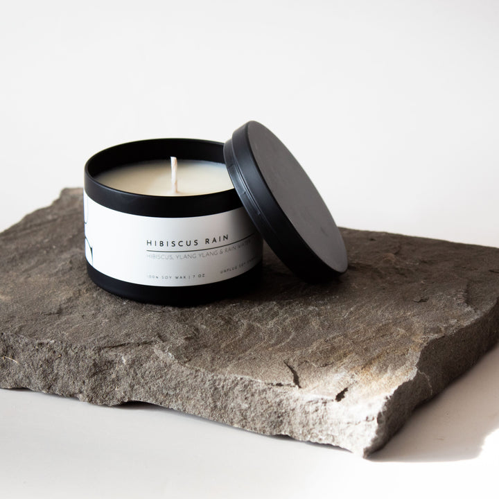 MATTE BLACK TIN CANDLE