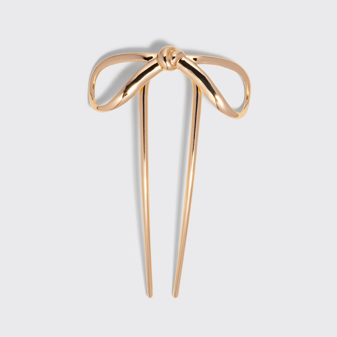 MINI METAL BOW FRENCH HAIR PIN