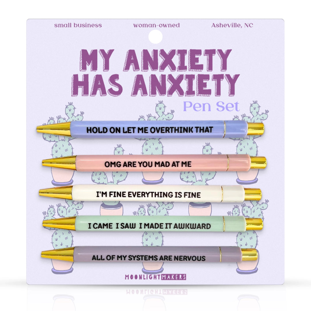 MY ANXIETY HAS ANXIETY PEN SET