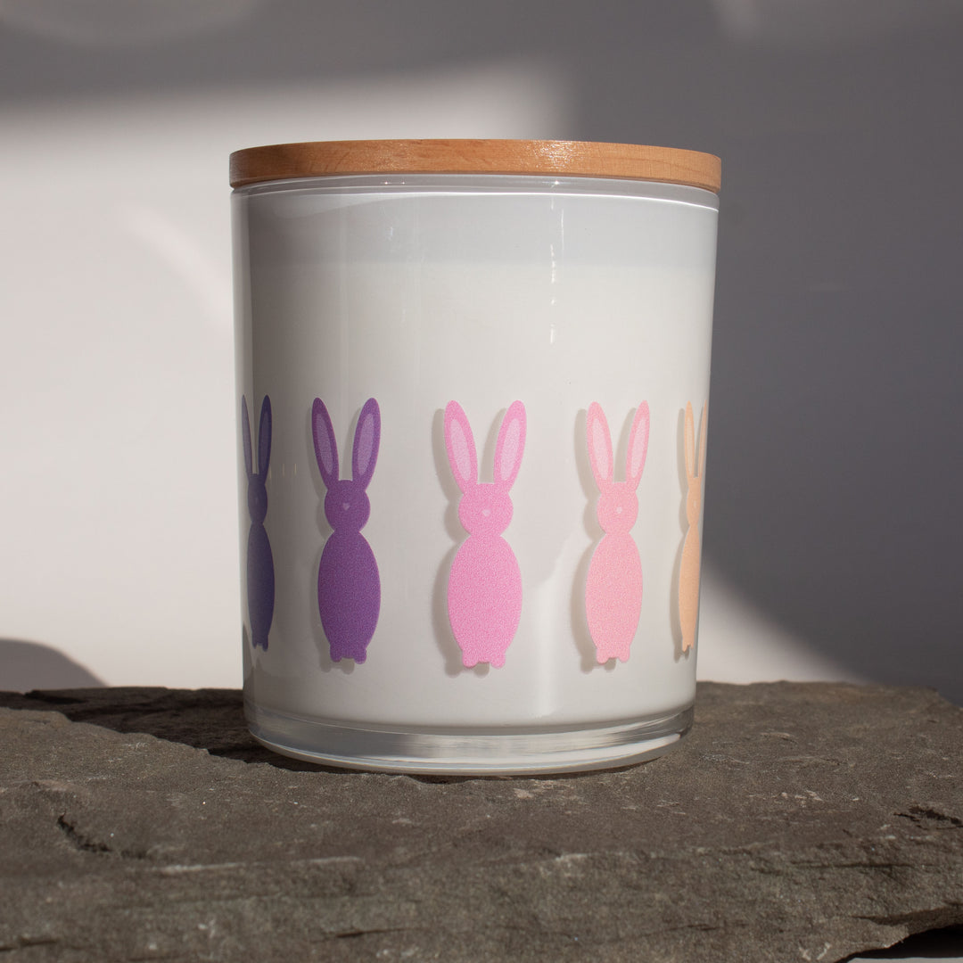 PASTEL EASTER BUNNY WRAP CANDLE