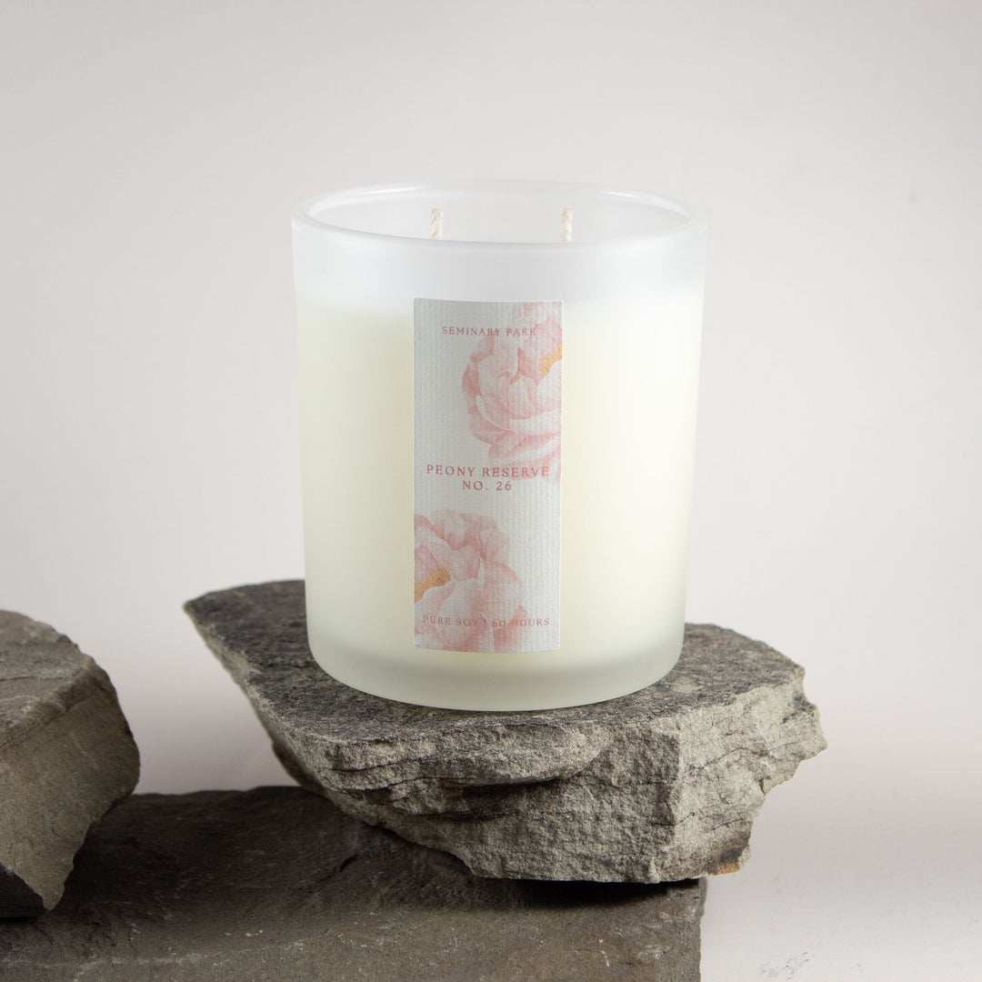 PEONY RESERVE CANDLE - FROSTED
