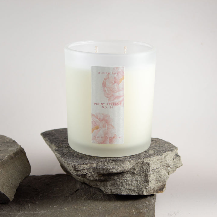 PEONY RESERVE CANDLE - FROSTED