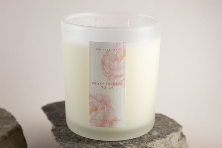 PEONY RESERVE CANDLE - FROSTED