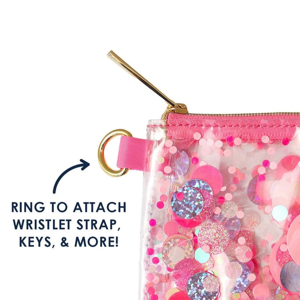 PINK PARTY CONFETTI POUCH