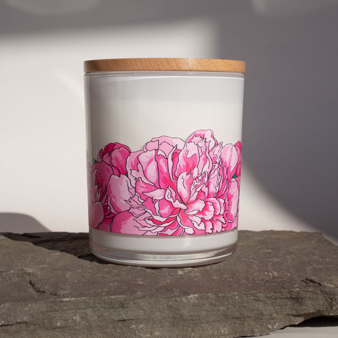 PINK PEONY SPRING CANDLE