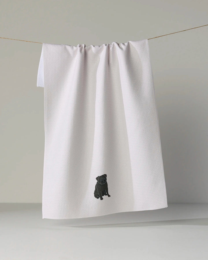 PUG POSE TEA TOWEL