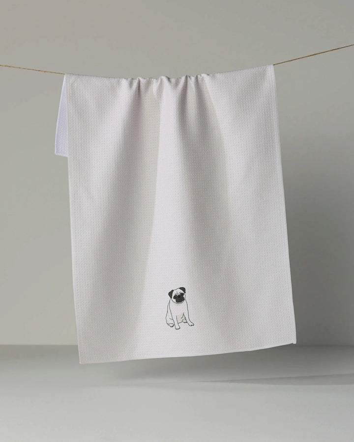 PUG POSE TEA TOWEL