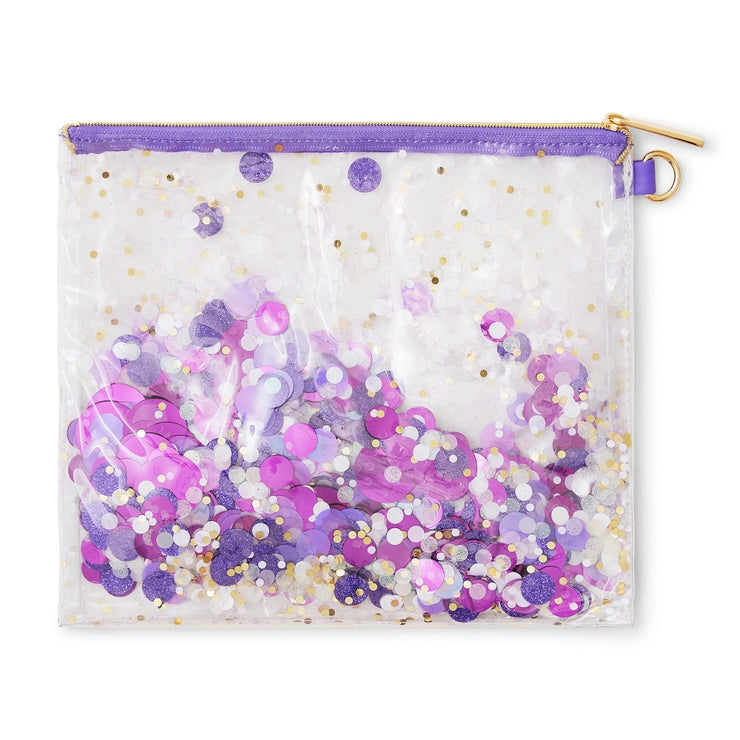 PURPLE CRUSH CONFETTI POUCH