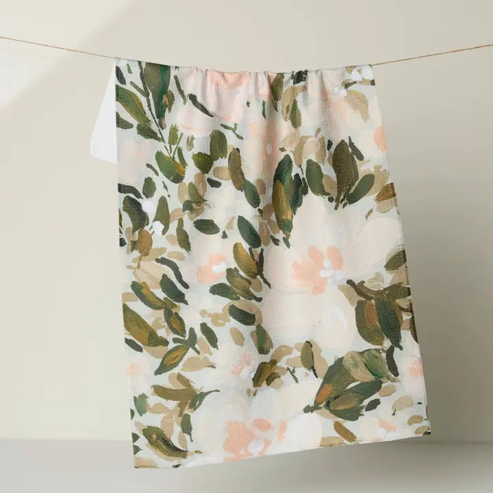 PAINTED BLOSSOMS TEA TOWEL