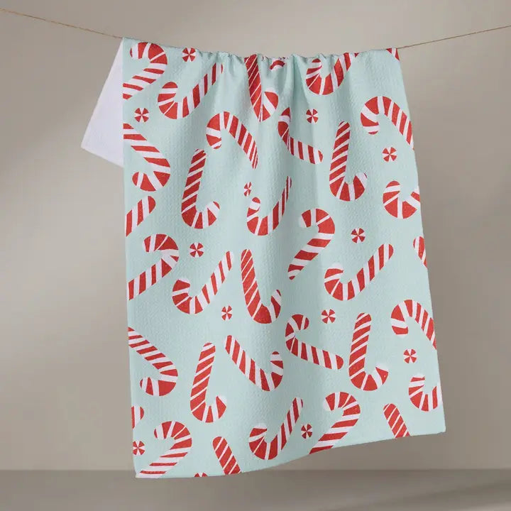 PEPPERMINT TWIST TEA TOWEL