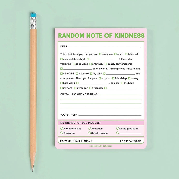 RANDOM NOTE OF KINDNESS