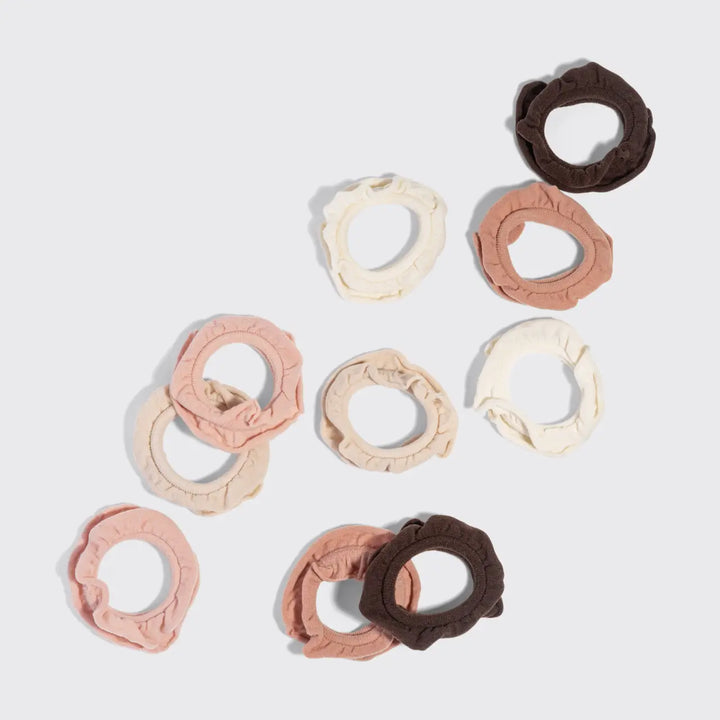 PETAL HAIR ELASTICS-10 PC