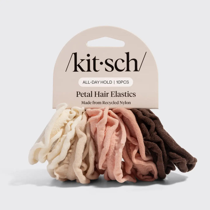 PETAL HAIR ELASTICS-10 PC