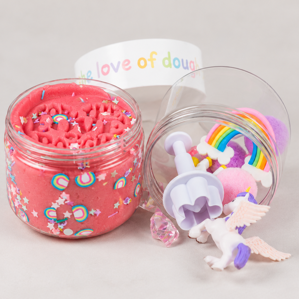 SENSORY DOUGH JAR - UNICORN RAINBOW