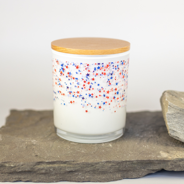 STAR CONFETTI WRAP CANDLE