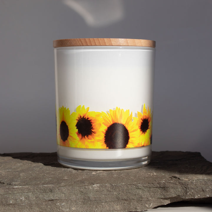 SUNFLOWER WRAP CANDLE