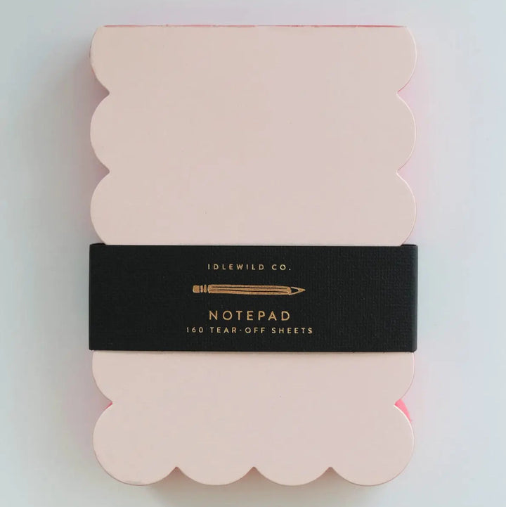 PEACH + PERSIMMON SCALLOPED NOTEPAD (Copy)