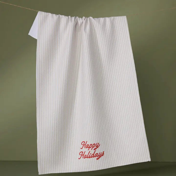 SEASONS STRIPES TEA TOWEL