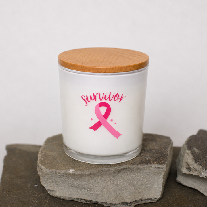 SURVIVOR- BREAST CANCER CANDLE