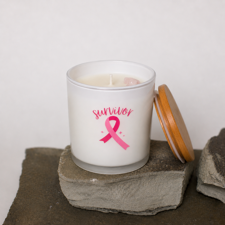 SURVIVOR- BREAST CANCER CANDLE