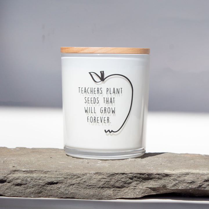 TEACHERS PLANT SEEDS CANDLE