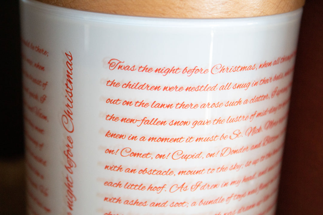 'TWAS THE NIGHT BEFORE CHRISTMAS WRAP CANDLE
