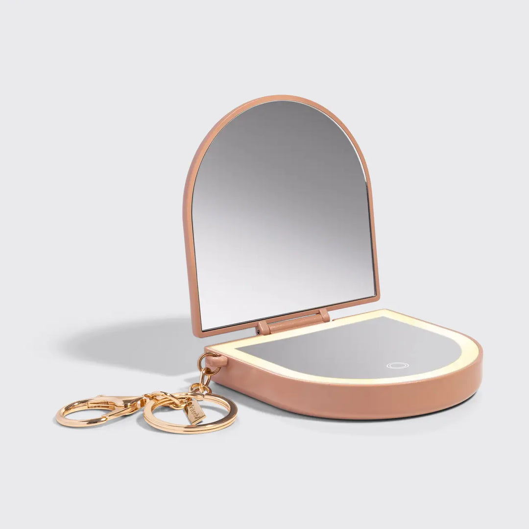 COMPACT MIRROR KEYCHAIN