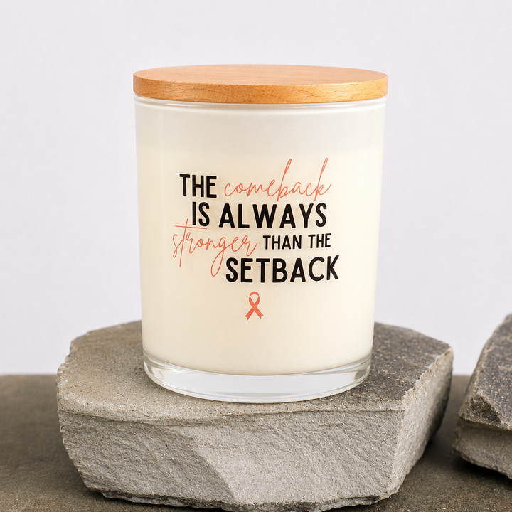 THE COMEBACK- BREAST CANCER CANDLE