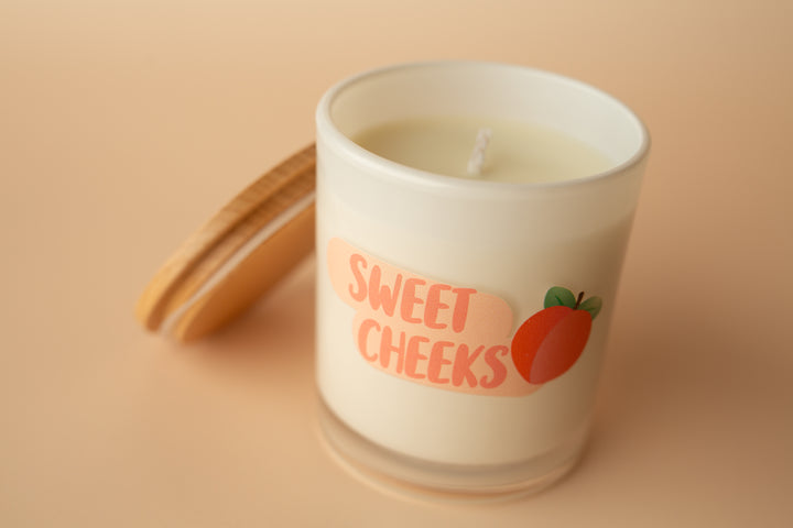 SWEET CHEEKS PRINTED CANDLE