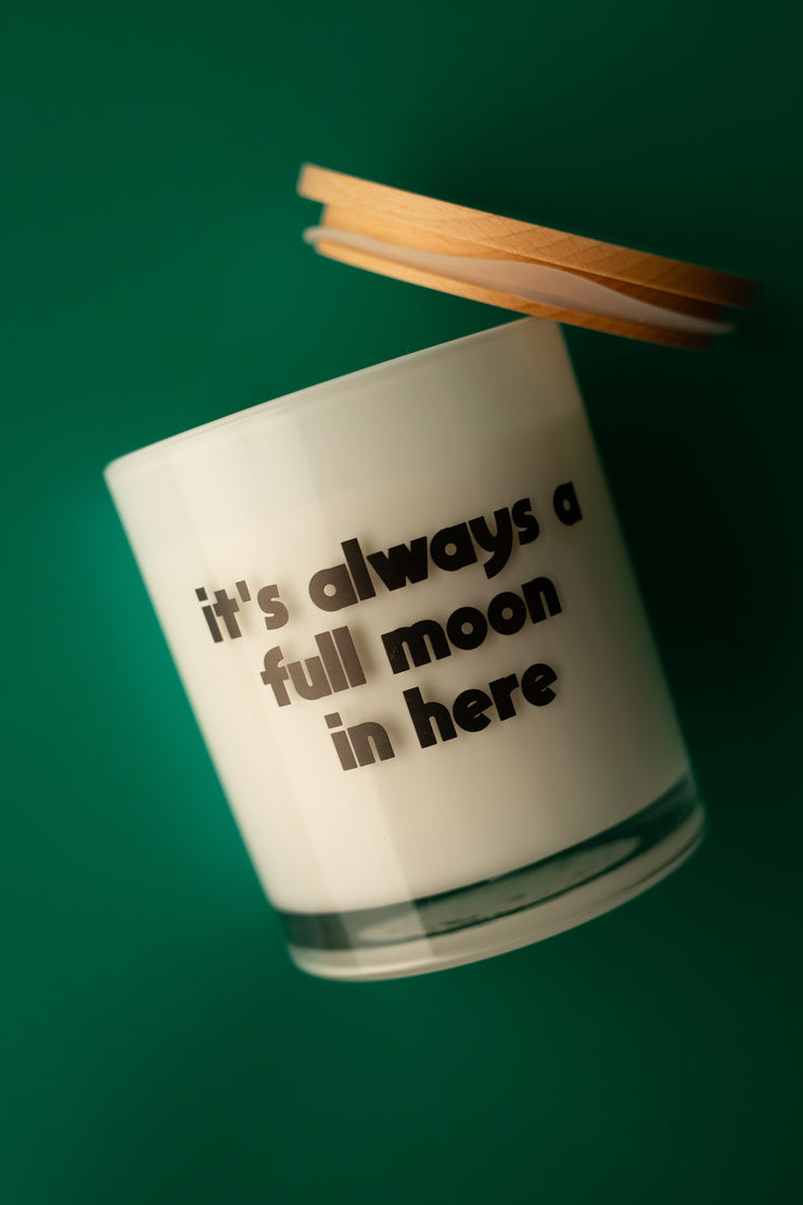 FULL MOON PRINTED CANDLE