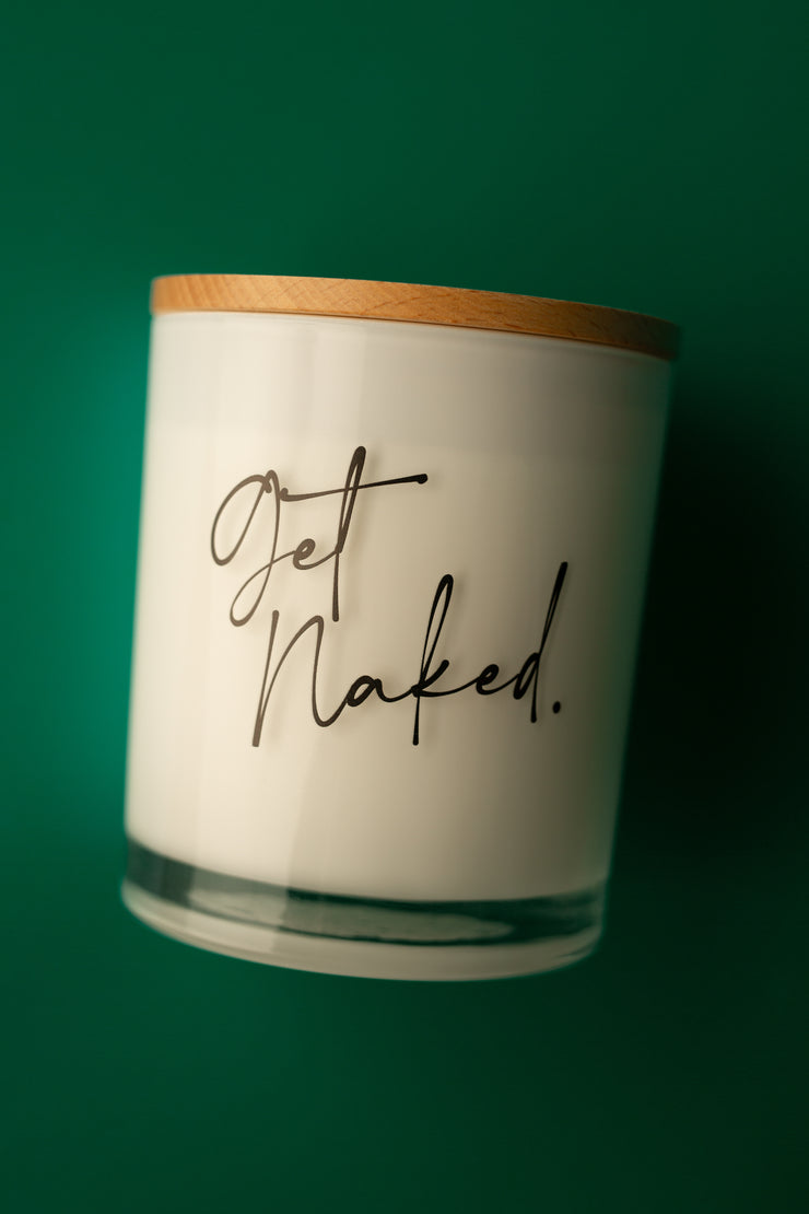 GET NAKED PRINTED CANDLE