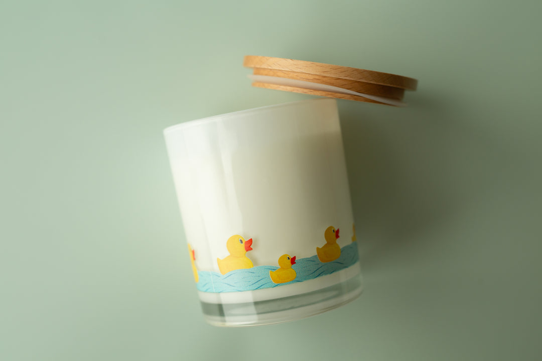 RUBBER DUCK WRAP PRINTED CANDLE