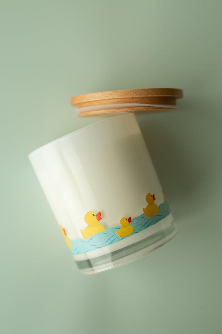 RUBBER DUCK WRAP PRINTED CANDLE