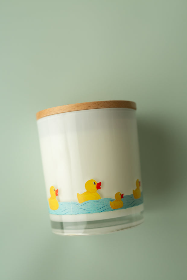 RUBBER DUCK WRAP PRINTED CANDLE