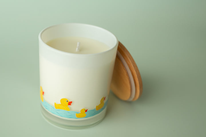 RUBBER DUCK WRAP PRINTED CANDLE