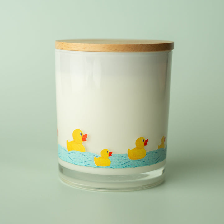 RUBBER DUCK WRAP PRINTED CANDLE
