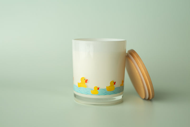 RUBBER DUCK WRAP PRINTED CANDLE
