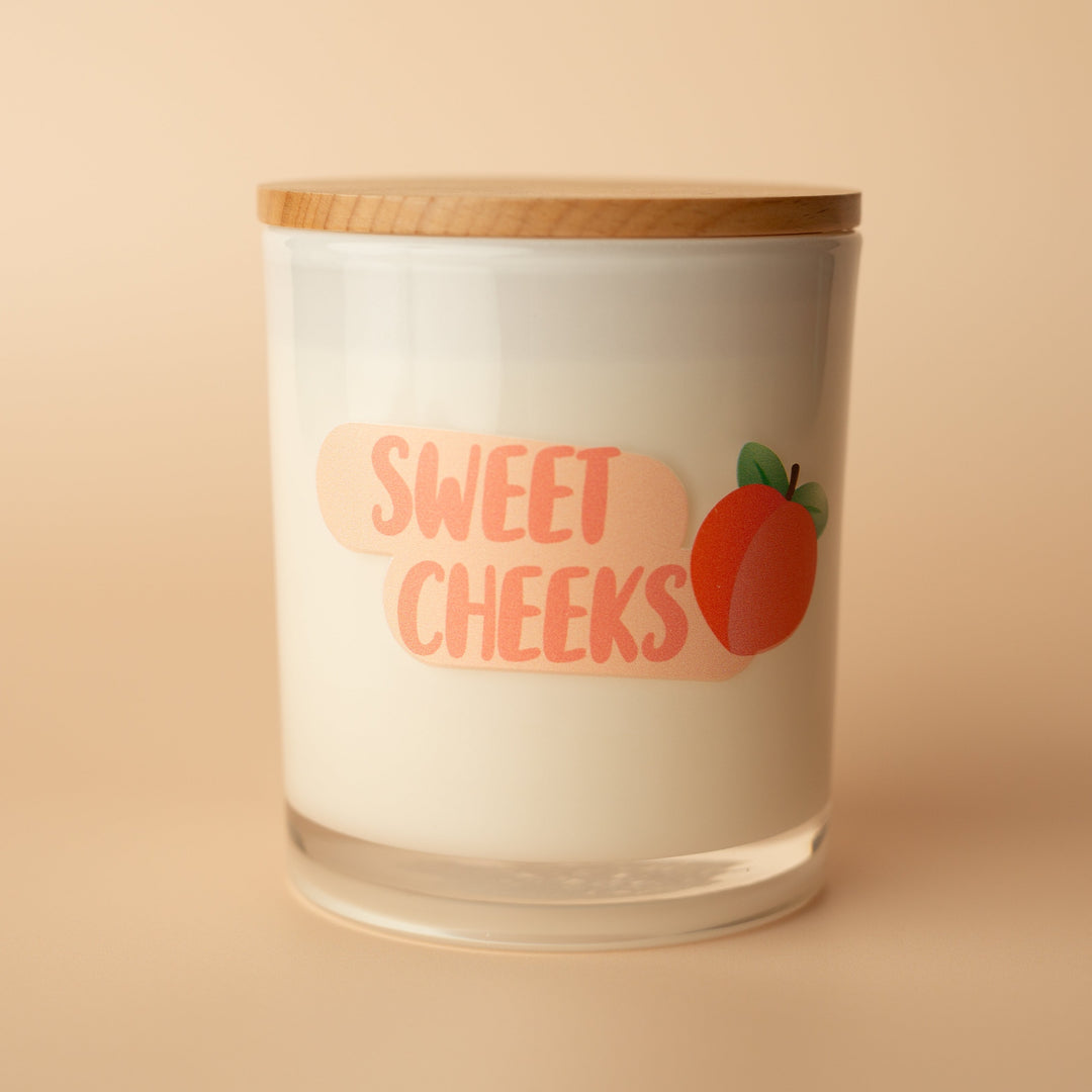 SWEET CHEEKS PRINTED CANDLE