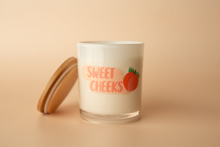 SWEET CHEEKS PRINTED CANDLE