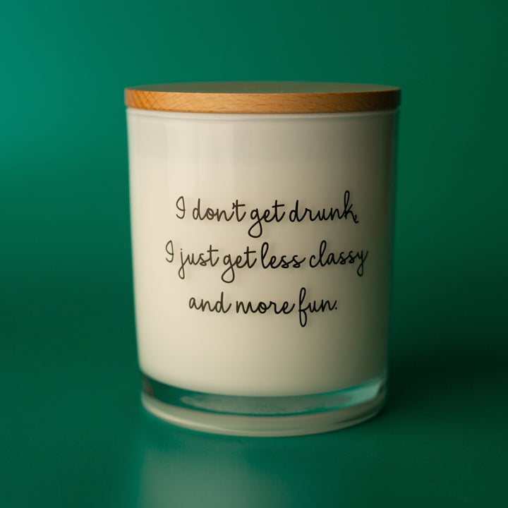 LESS CLASSY PRINTED CANDLE