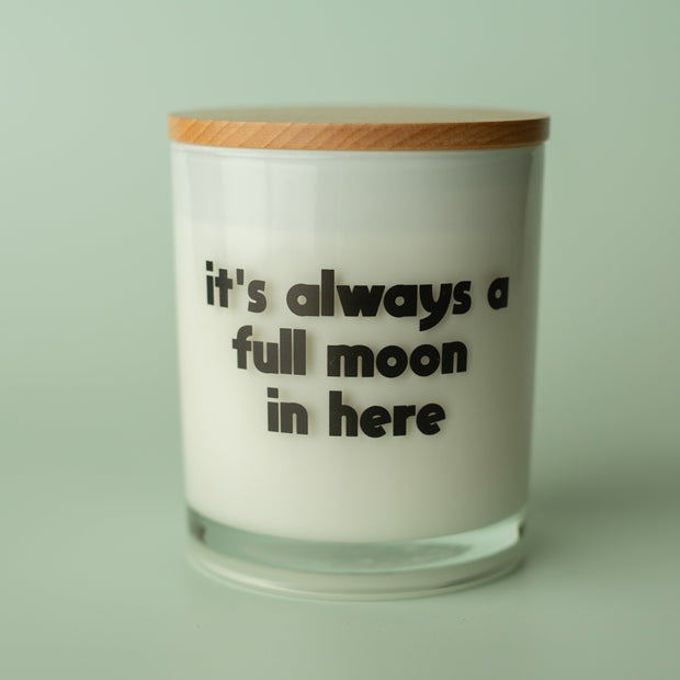 FULL MOON PRINTED CANDLE